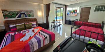 Family room for four in Bua Daeng Homestay Resort